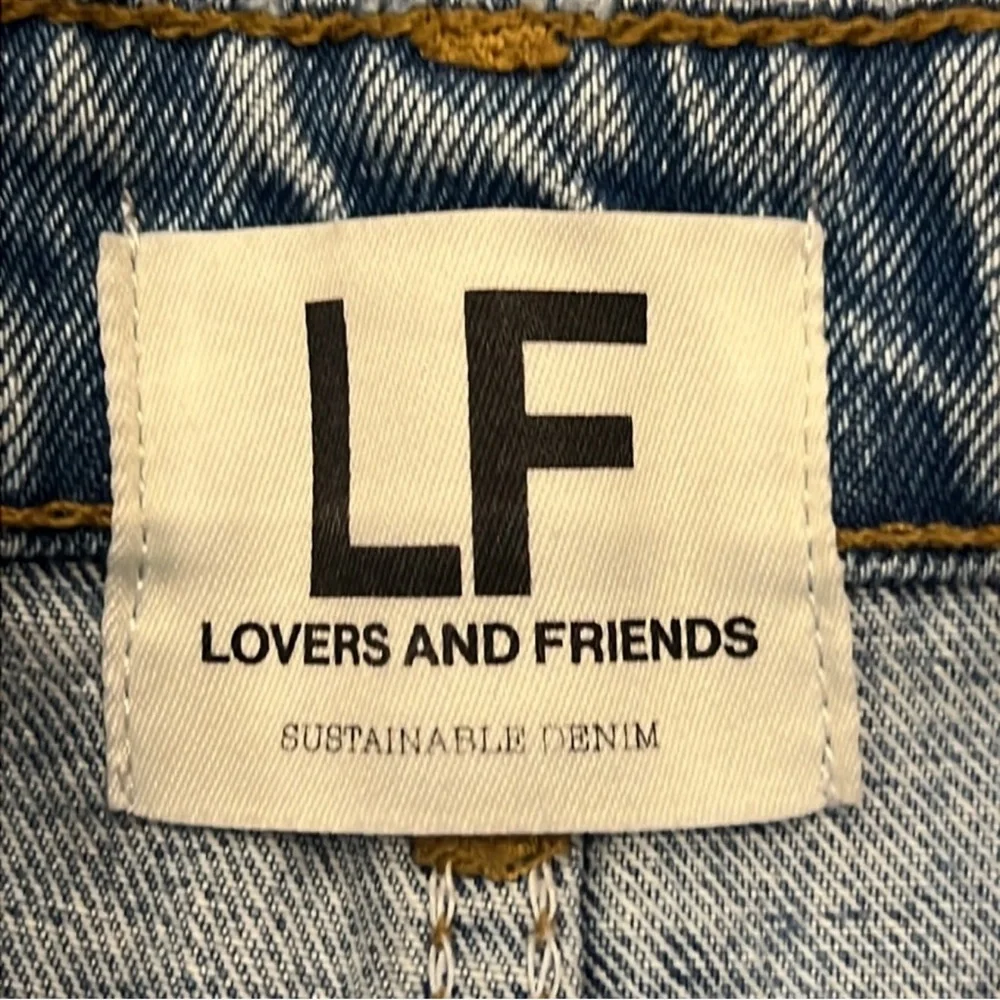 Lovers + Friends High Rise Straight Leg Raw Fray Hem Jeans - Picture 8 of 12